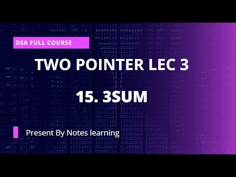 15. 3Sum lec-3 - YouTube