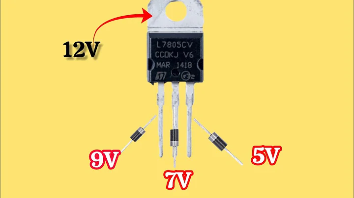 LA7805 Voltage Regulator Circuit |  7805 IC | 12v to 9v 7v 5v converter