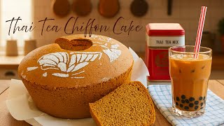 A Piece Of Thailand In My Kitchen – Thai Tea Chiffon Cake