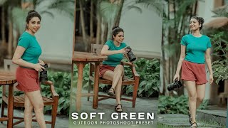 Soft Green preset | Outdoor photoshoot lightroom preset | DNG file lightroom preset | Soft green | screenshot 5