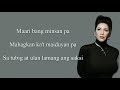 Tuwing Umuulan Lyrics - Regine Velasquez-Alcasid
