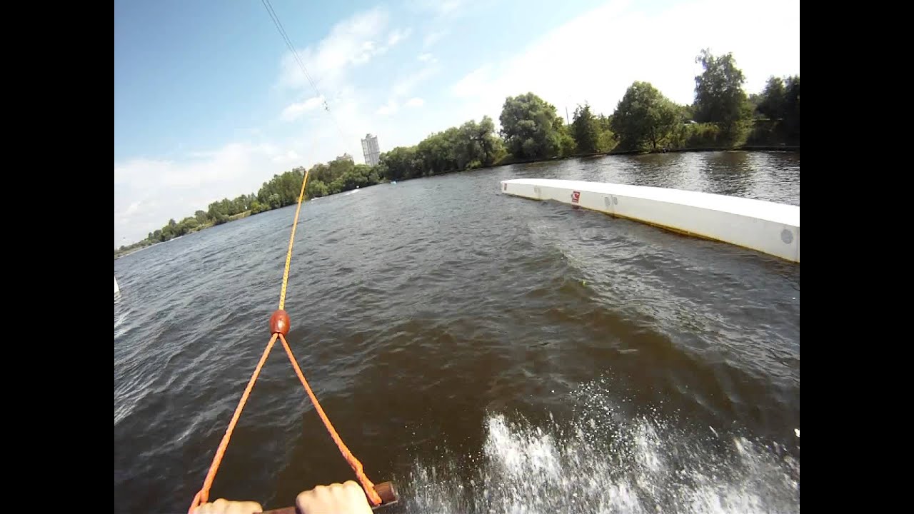 Вейк в Строгино. Лебедка. Снято на GoPro. - YouTube