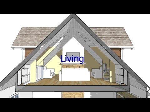 Videó: Nyomfalu tető tetőtérrel: projekt, készpénz számítás, tervezési ötletek és fotók