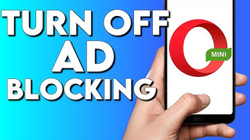How To Turn off and Disable Ad Blocking on Opera Mini Browser Phone App