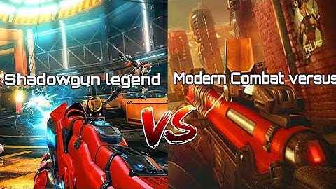 SHADOWGUN LEGENDS VS MODERN COMBAT VERSUS graphics comparison [GAME RANKING]