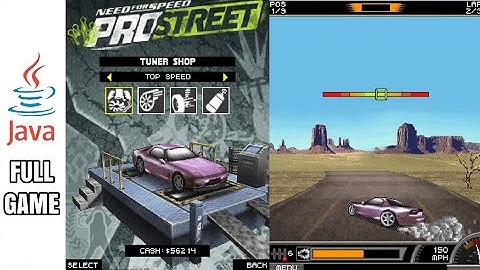 NEED FOR SPEED PROSTREET 2D - Java Game (Mazada RX-7 Full Gameplay)
