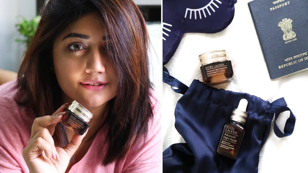 How to use Estee Lauder ANR Serum + NEW Eye Supercharged Complex | corallista makeup artist