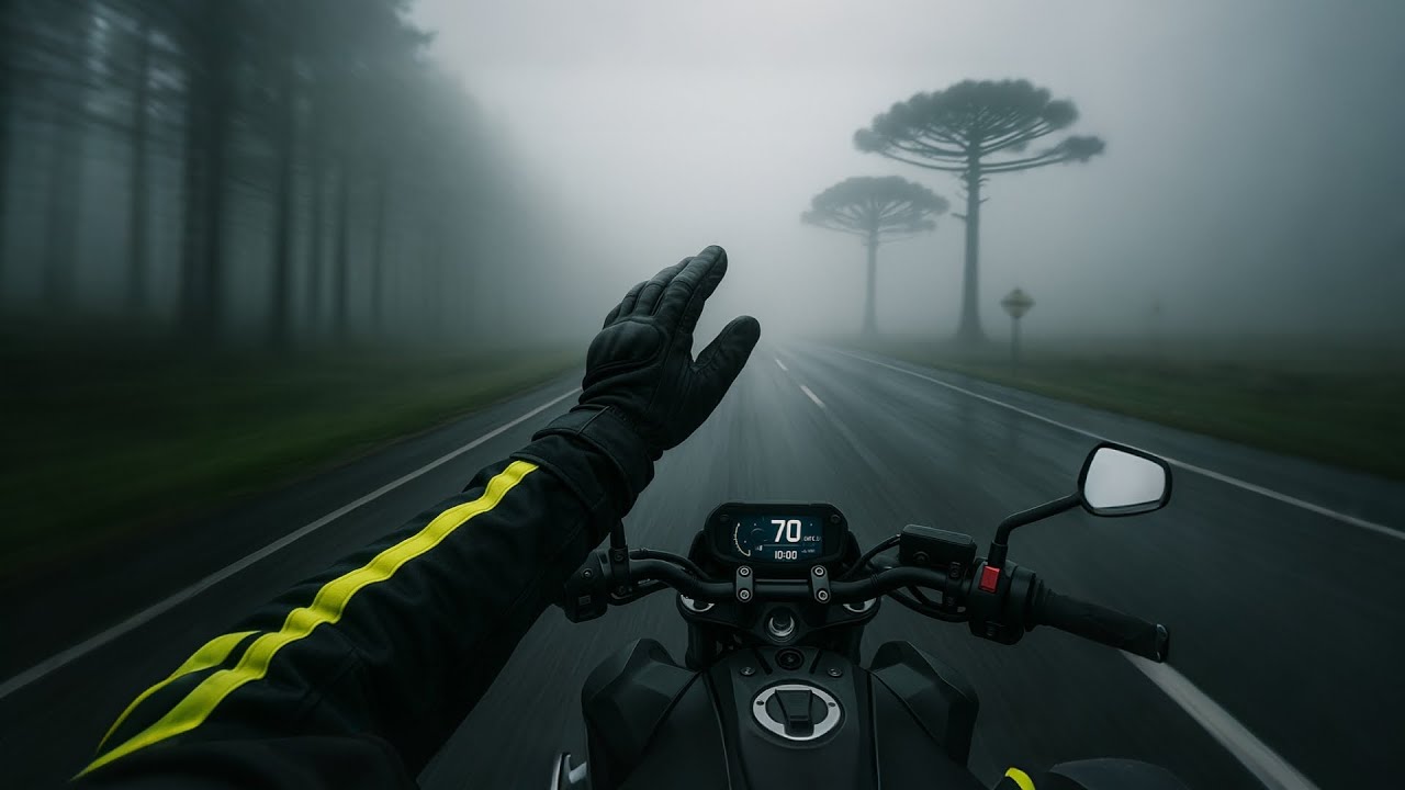 COMO É VIAJAR DE MADRUGADA NO FRIO E NA CHUVA DE 650R SOZINHO