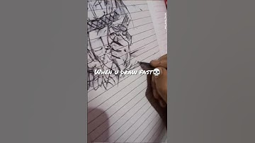 Writing Fast vs Drawing Fast😱- Which One Wins?🤡#subscribe😭 #art #roronoazoro #viralshort