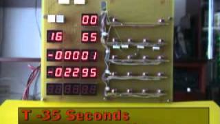 Apollo Computer Physical Implementation Countdown Time Test.