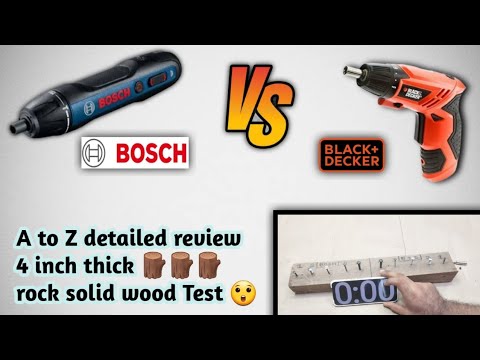 BOSH vs BLACK & DECKER  Electric screwdriver full detailed review + extreme  level