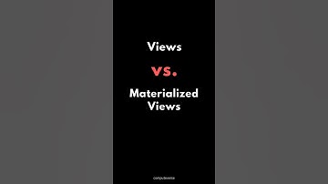 SQL Views vs. Materialized Views Comparison 💻