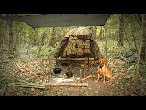 Carving a Kuksa in the Forest - Bushcraft, Axecraft, Buck Saw