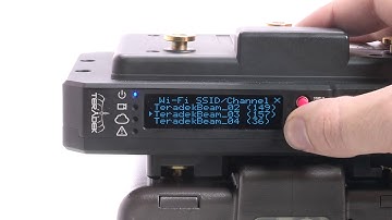 Beam Adjusting Settings using OLED - Teradek - Sematron Italia