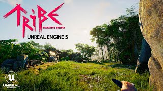 TRIBE PRIMITIVE BUILDER 40 Minutes of Gameplay | First Look in Unreal Engine 5 RTX 4090 4K