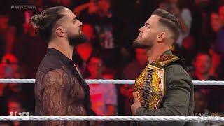 Seth Rollins confronts Austin Theory - WWE RAW 11\/28\/2022