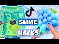 I tried viral tiktok slime hacks  oddly satisfying slime asmr diy