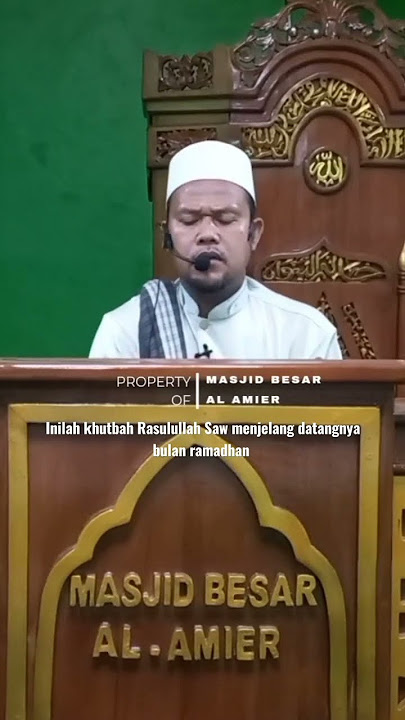 inilah khutbah Rasulullah Saw menjelang datangnya bulan ramadhan #ustadz #shorts #rosyadi