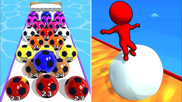Snow Race 3D Vs Marbel Run 3D ⭕️🍎⭕️Walkthrough Android IOS Gameplay RTYT1A