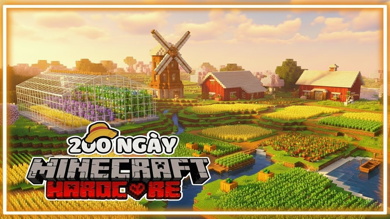 Hành Trình 200 Ngày: Từ Tay Trắng Đến Vua Đầu Bếp Minecraft Farmer's Delight ( Phần 1 )