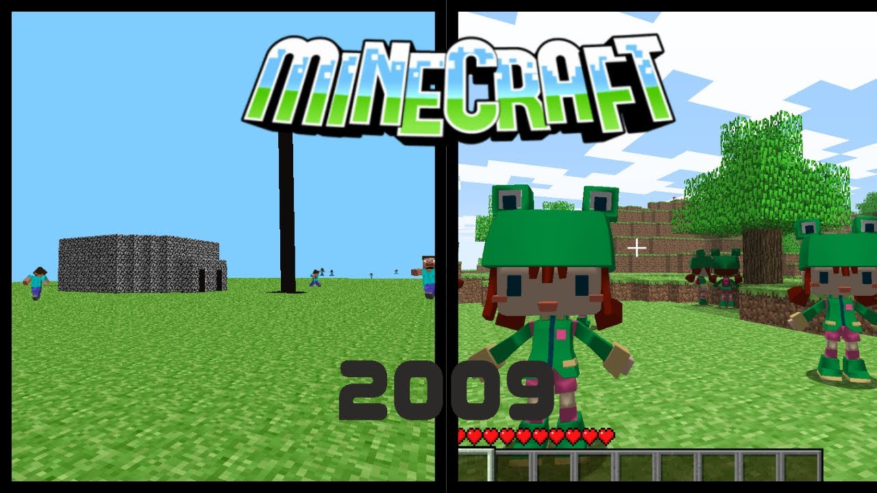 Minecraft 2009 versions made by Notch - (no commentary)