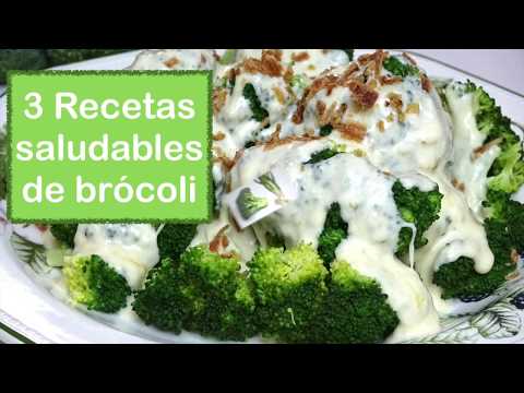 Video: Tres Recetas De Brócoli