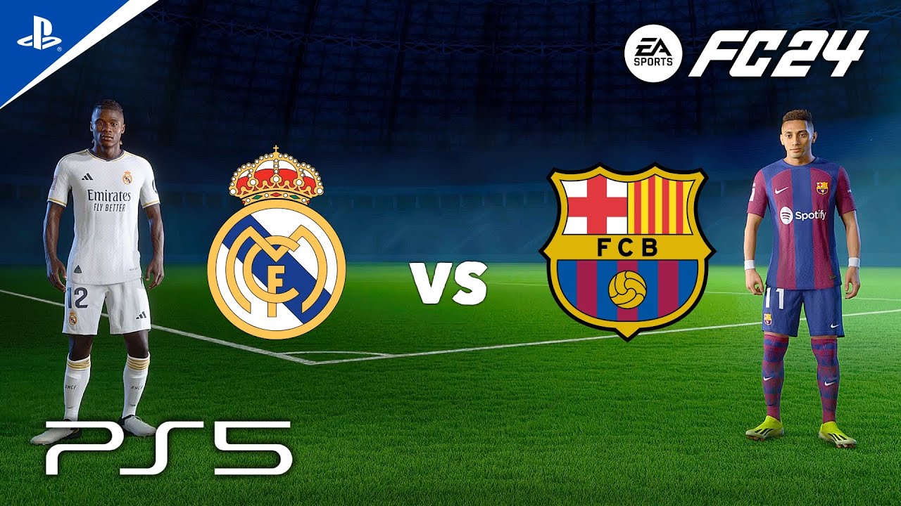 FC24 | Real Madrid vs Barcelona - Gameplay | PS5 - YouTube