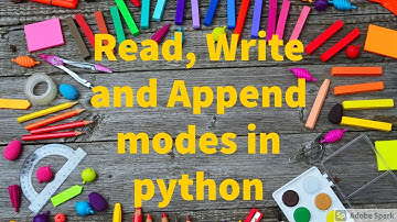 #filehandling#python57.Read,Write and Append modes of a file in Python