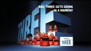 BBC Three Launch Night - 9th February 2003. First Broadcast of Blob Idents.