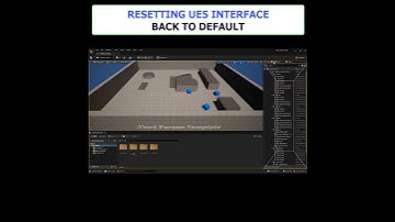 UE5 Beginner: "Messed Up My Editor Layout in UE5 - How to Reset to Default" #shorts