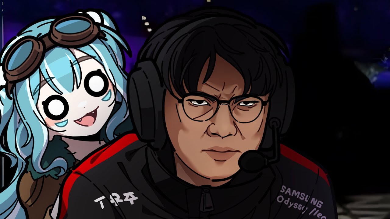 【브이스포】 T1 구마유시 이즈리얼을 보는 일본 버튜버