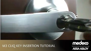 Medeco M3 CLIQ Key Insertion Tutorial - Medeco Locks