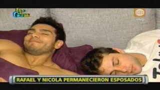 Esto es Guerra: Nicola y Rafael esposados: Mira cómo fue su convivencia - 17/07/2013
