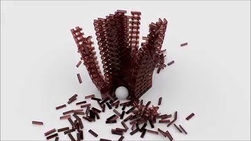 Blender Keva planks (tower destruction simulation) by Aram