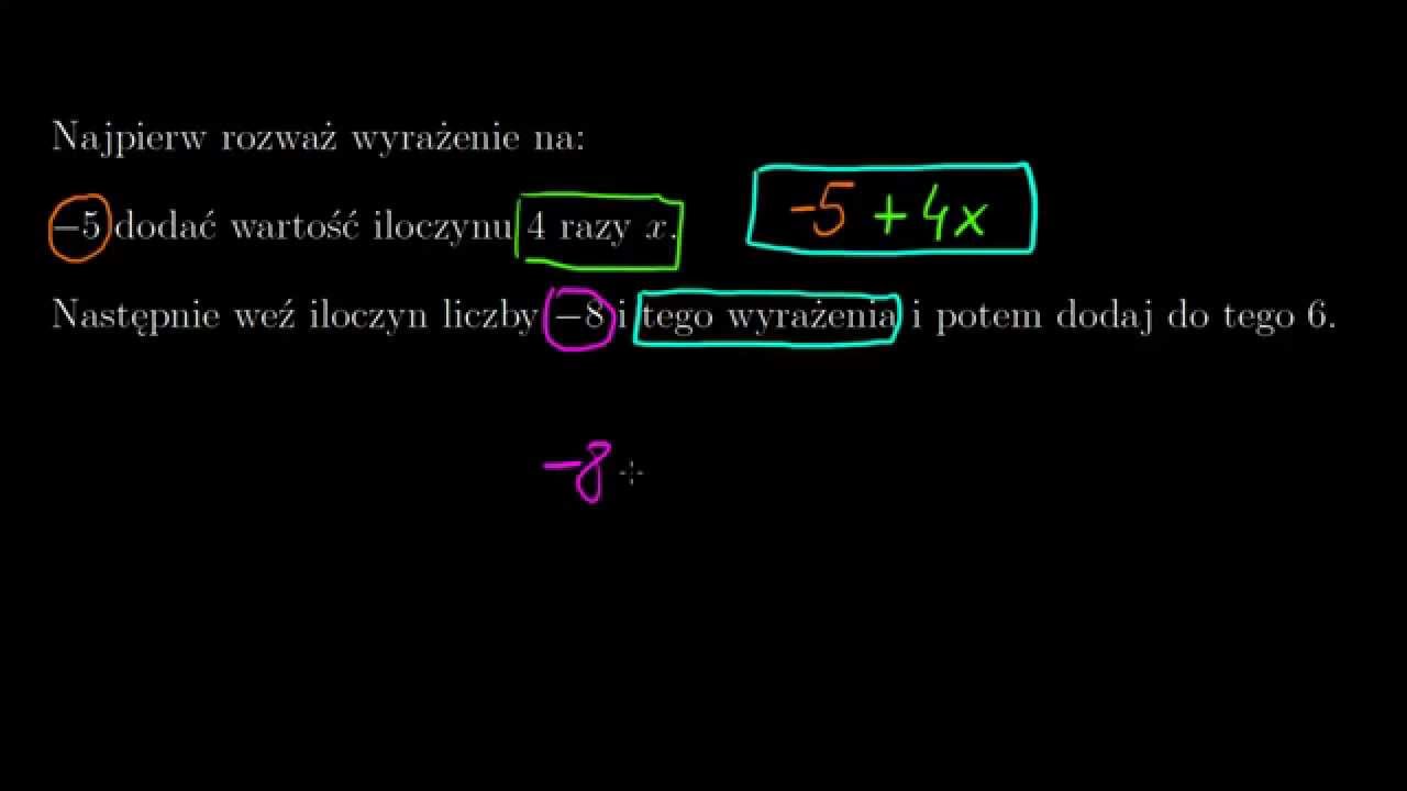 Zapisywanie wyrażeń algebraicznych z nawiasami YouTube