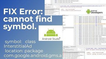 How to fix error: cannot find symbol import com.google.android.gms.ads.InterstitialAd Android Studio