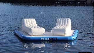 FunAir Twin Escape - Inflatable Floating Loungers