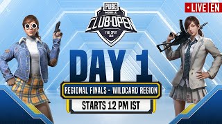 [EN] PMCO Wildcard Regional Finals Day 1 | Fall Split | PUBG MOBILE CLUB OPEN 2020