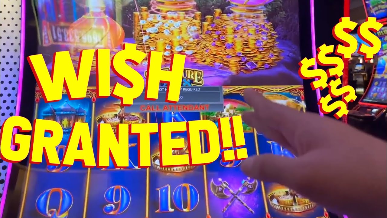 UNEXPECTED WIN OUT OF NOWHERE!! on Mystery of the Lamp Slot Machine