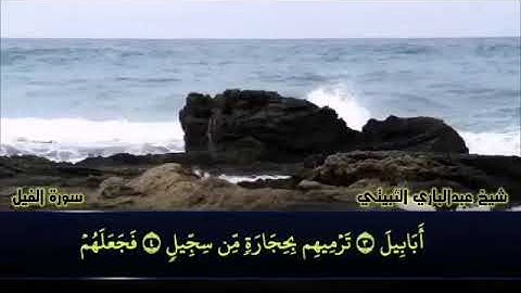 سورة الفيل عبدالباري الثبيتي