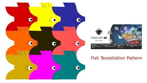 Inkscape Tutorial. Inkscape 1.0 Tutorial. Fish Tessellation Pattern inkscape beginner class