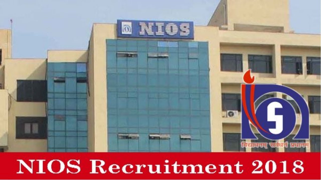 NIOS Recruitment 2018 -  Group A, B & C Posts - November Jobs - Apply Now !