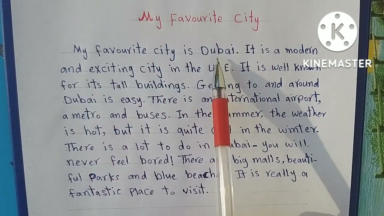 i love my city essay