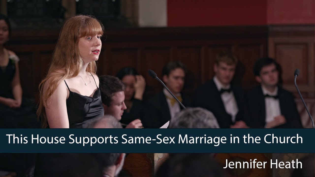 Jennifer Heath Christianity SHOULD allow gay marriage - 1/8 Oxford Union