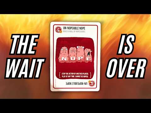 Exploding Kittens' UN-NOPEABLE NOPE card has ARRIVED
