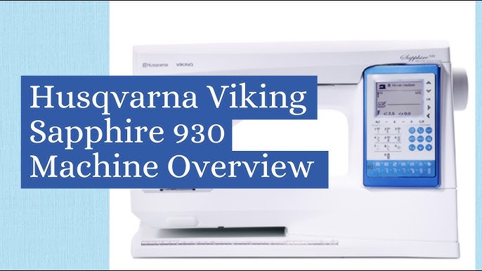 & Set Machine Up Viking - Husqvarna 04 YouTube 930 Threading Sapphire