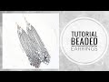 #МК - Длинные серьги с квадратными бусинами | #Tutorial - Long earrings with square beads