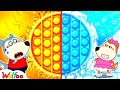 🔴LIVE: Wolfoo, Hot vs Cold Pop It Is the Best? | Wolfoo Family Kids Cartoon