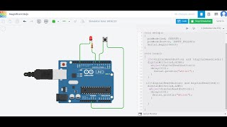 Ep.1 สอนเขียนโปรแกรม Arduino กดปุ่มหนึ่งครั้งให้ LED ติด แล้วกดอีกครั้งให้ LED ดับ ด้วย Tinkercad