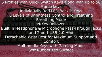 Video review #10: Rosewill Apollo RK 9100xR Mechanical Gaming Keyboard